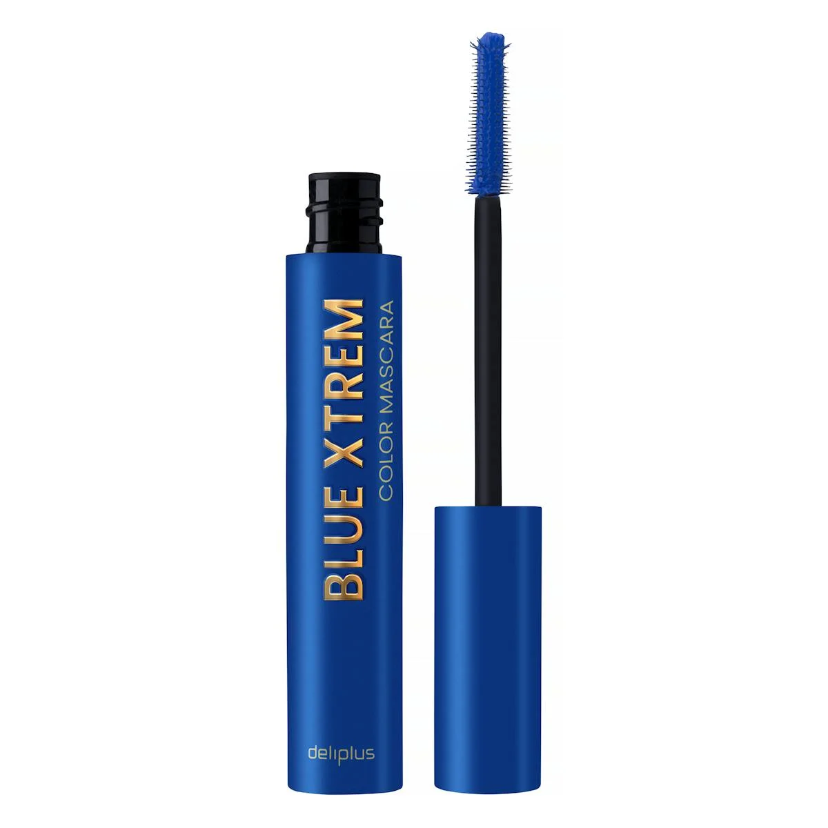 Blue Xtrem mascara with infinite length effect in blue Deliplus