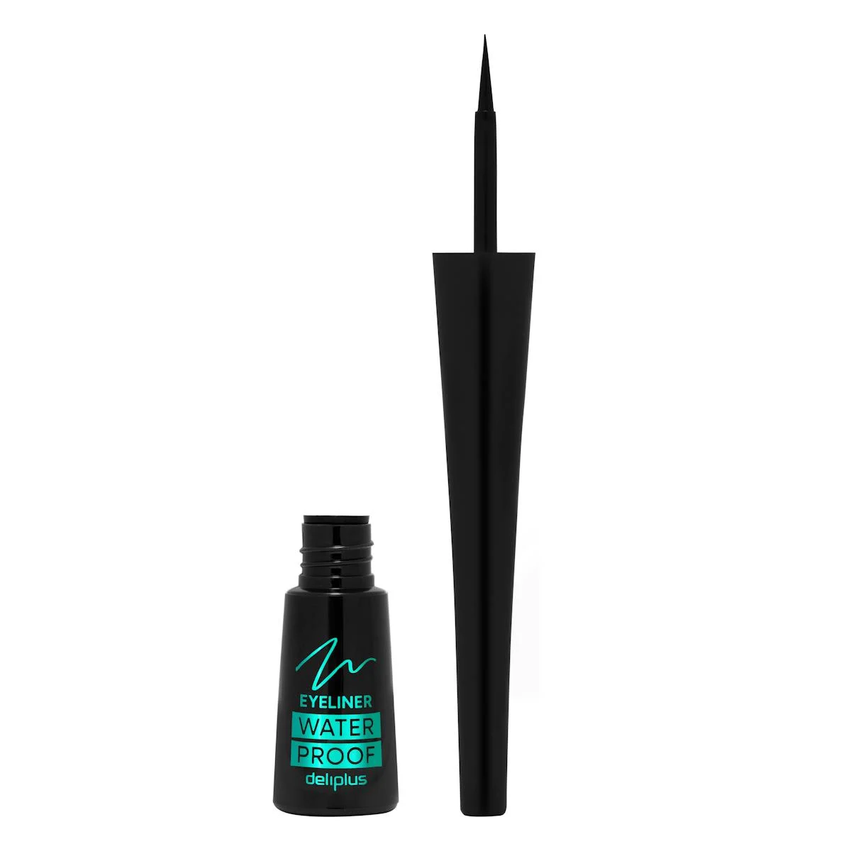 Wasserfester schwarzer Eyeliner Deliplus