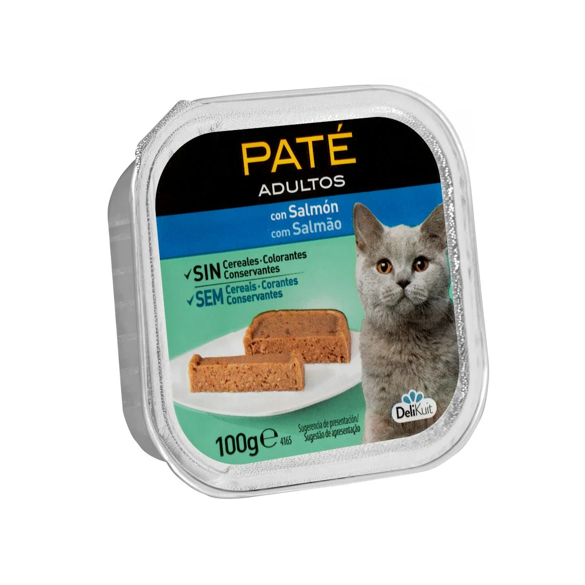 Adult cat pate with salmon Delikuit