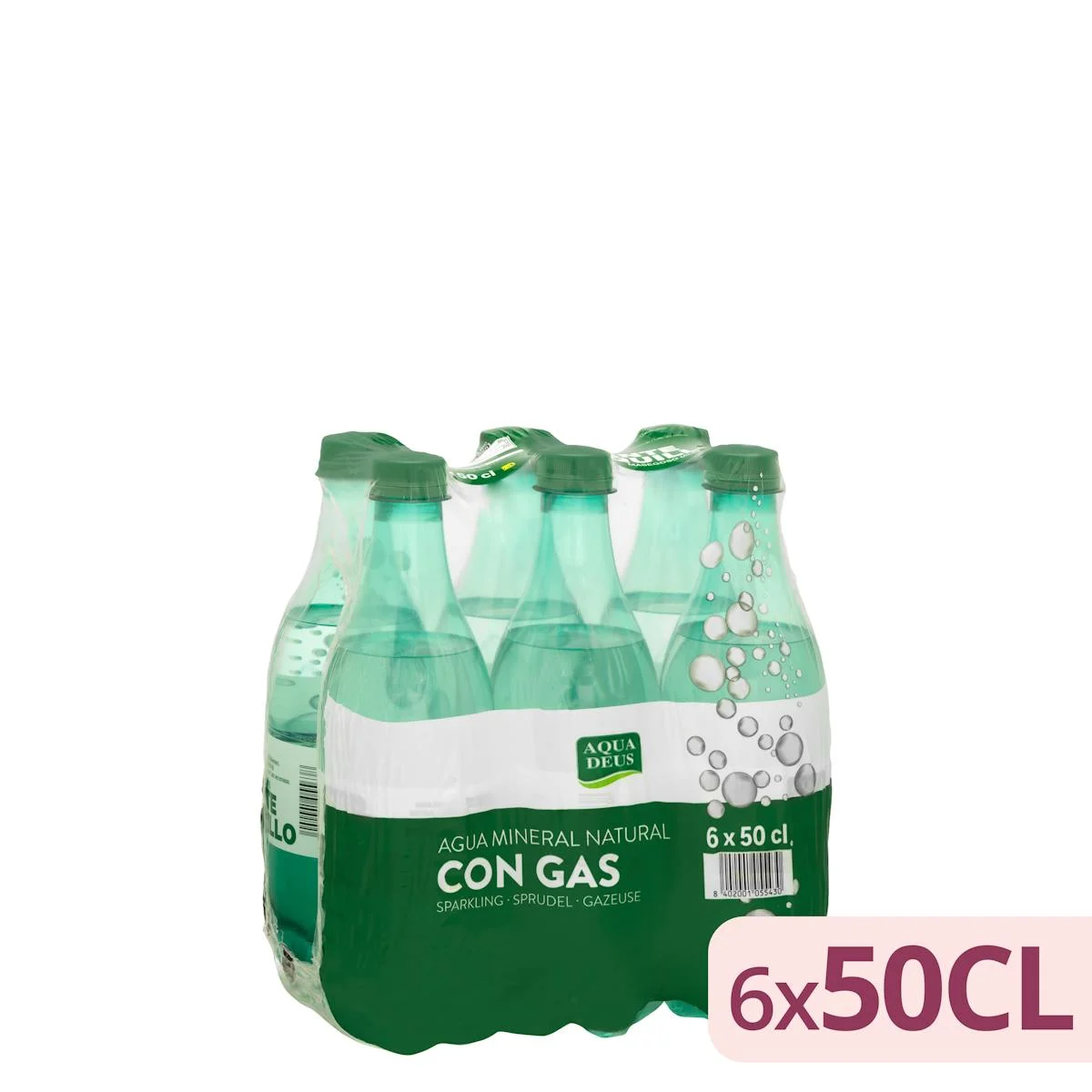 Petite eau minérale gazeuse Aquadeus