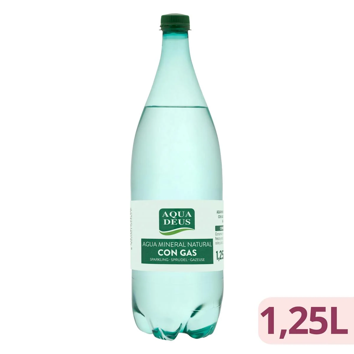 Big sparkling mineral water Aquadeus