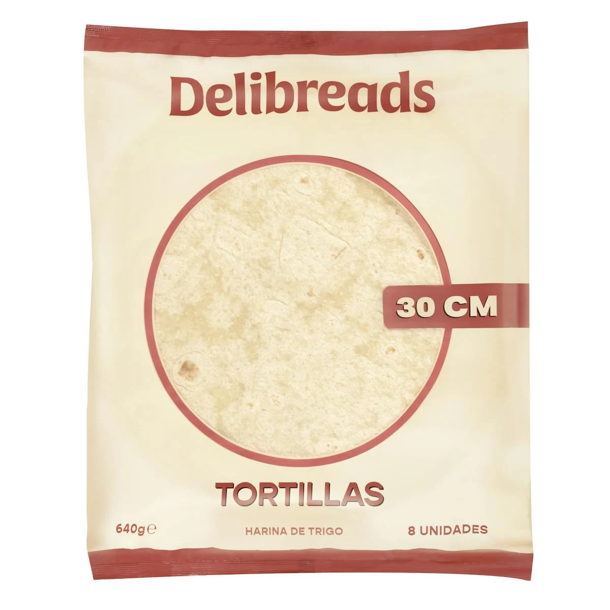 Wheat tortillas 30 cm Delibreads