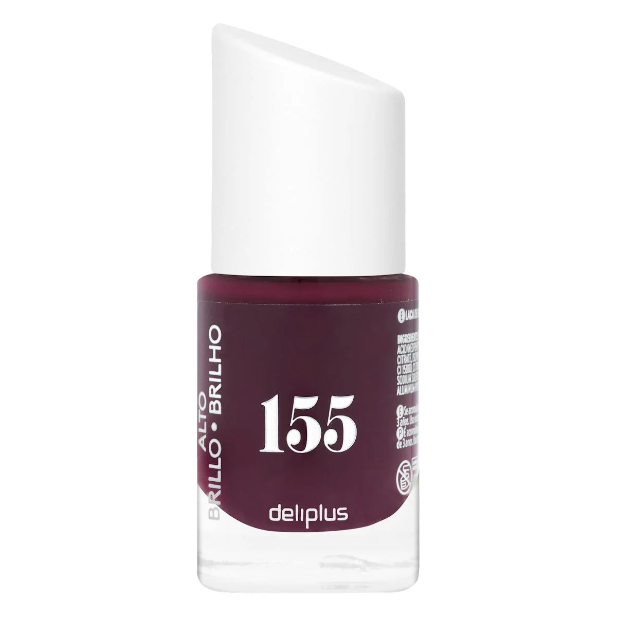 Hochglänzender Nagellack Deliplus 155 Bordeauxrot