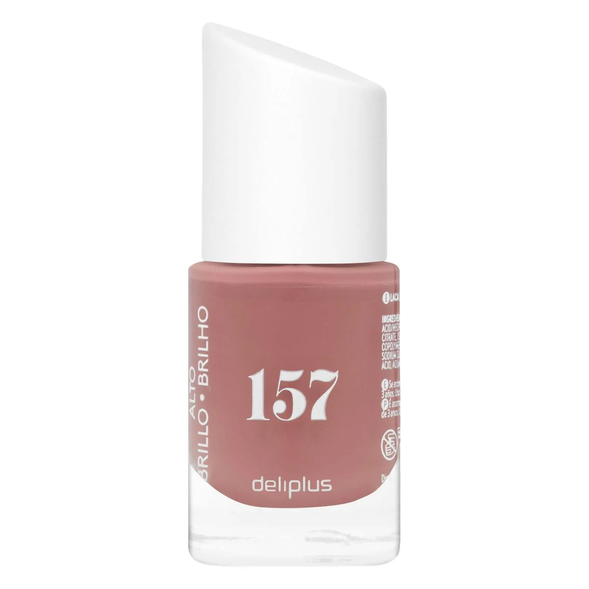 High gloss nail polish 157 medium earth-coloured Deliplus