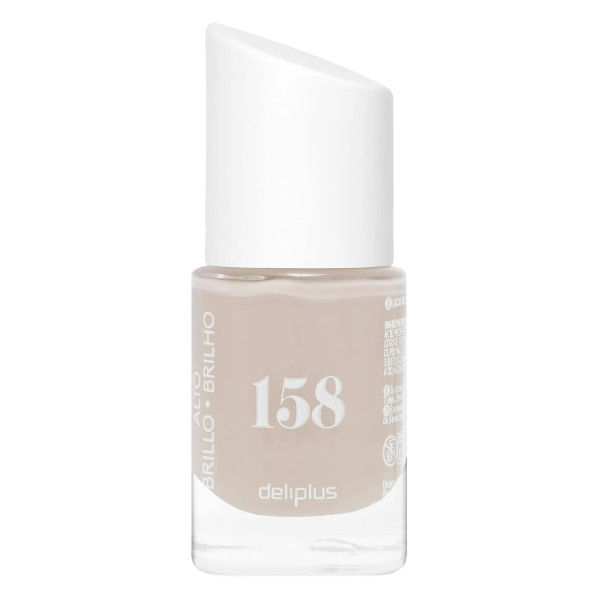 Nagellack mit Hochglanz Deliplus 158 heller Erdton