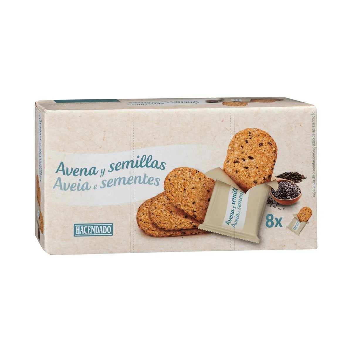 Oat biscuits and seeds Hacendado