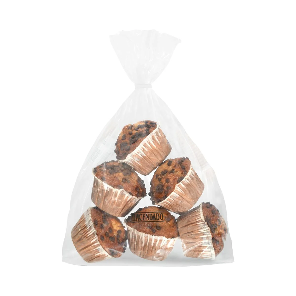 Magdalenes amb trossets de xocolata