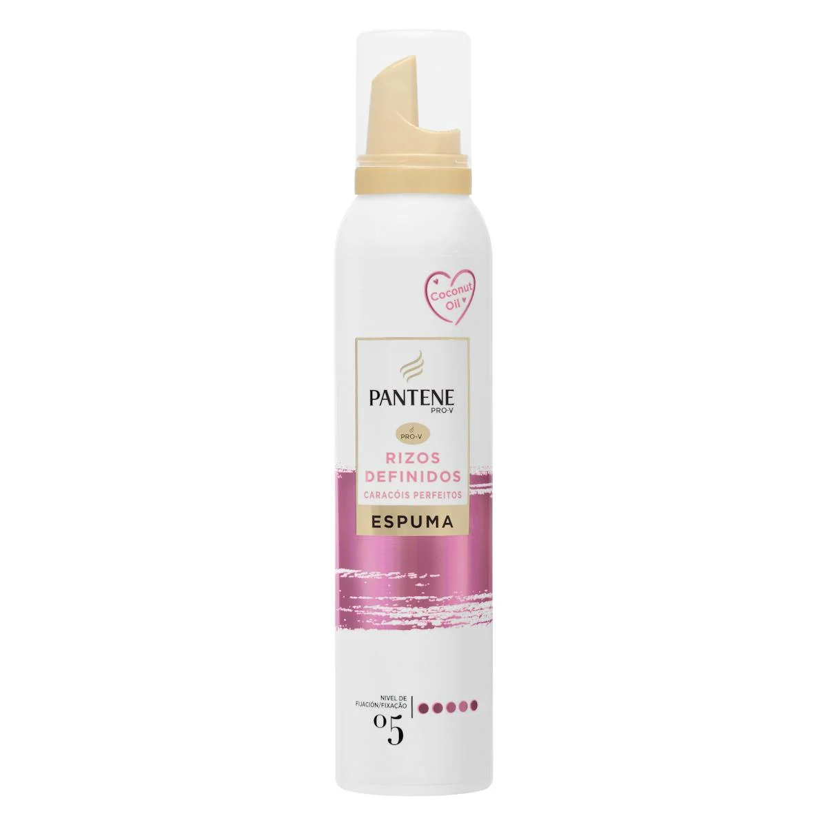 Escuma cabell rínxols definits Pantene fixació 5