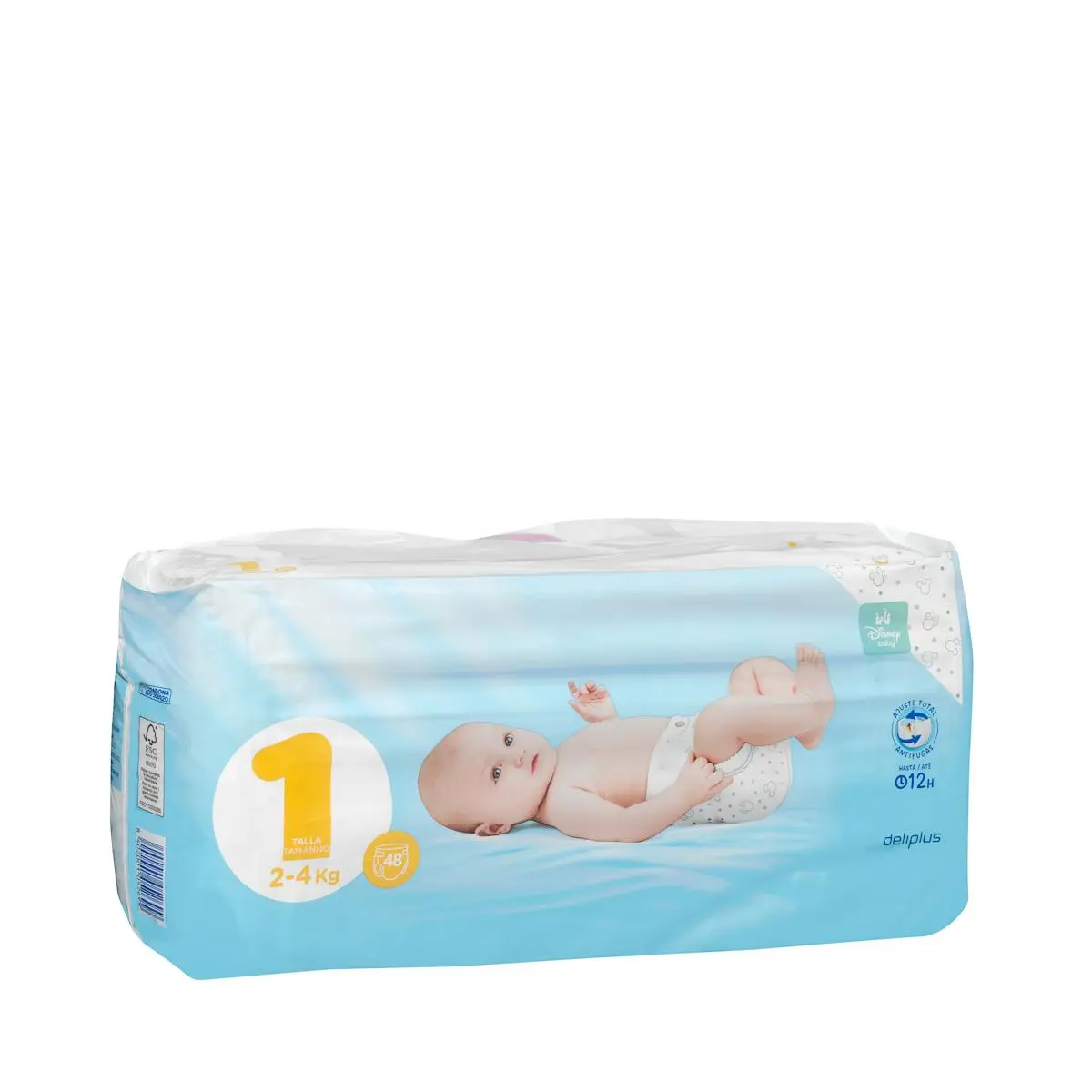 Nappies size 1 from 2-4 kg Deliplus