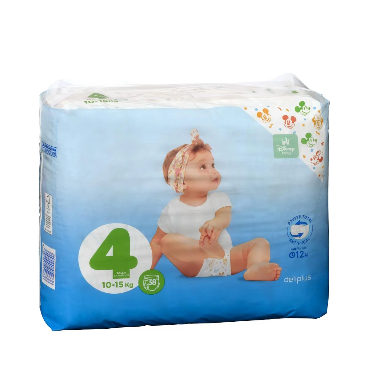 Nappies size 4 from 10-15 kg Deliplus