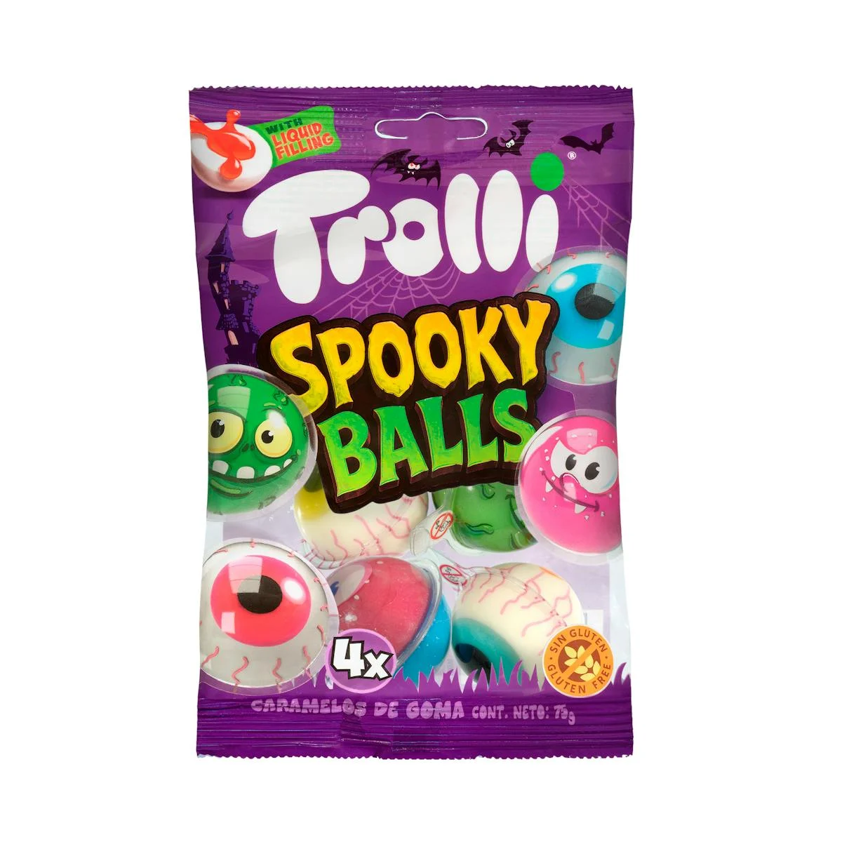 Filled eyeballs sweets Halloween Spooky Balls Trolli