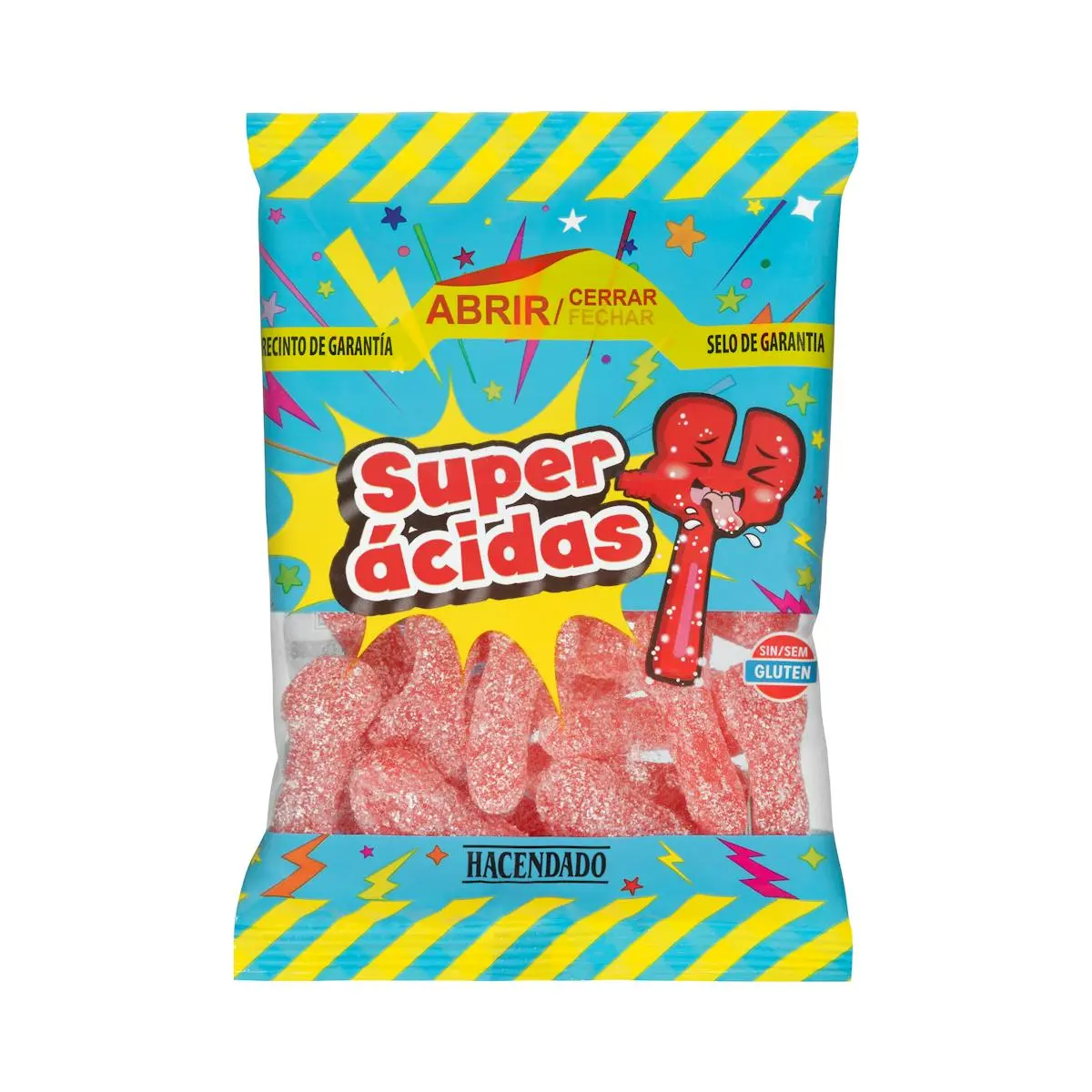 Golosinas llaves super ácidas Hacendado