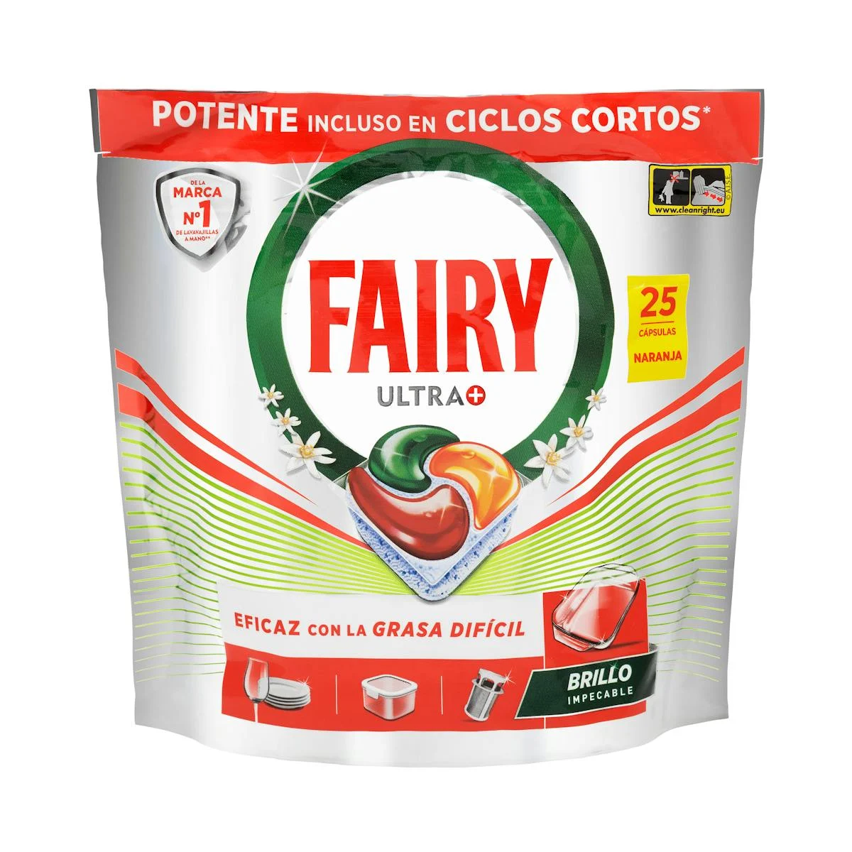 Tablettes lave-vaisselle orange Ultra Plus Fairy
