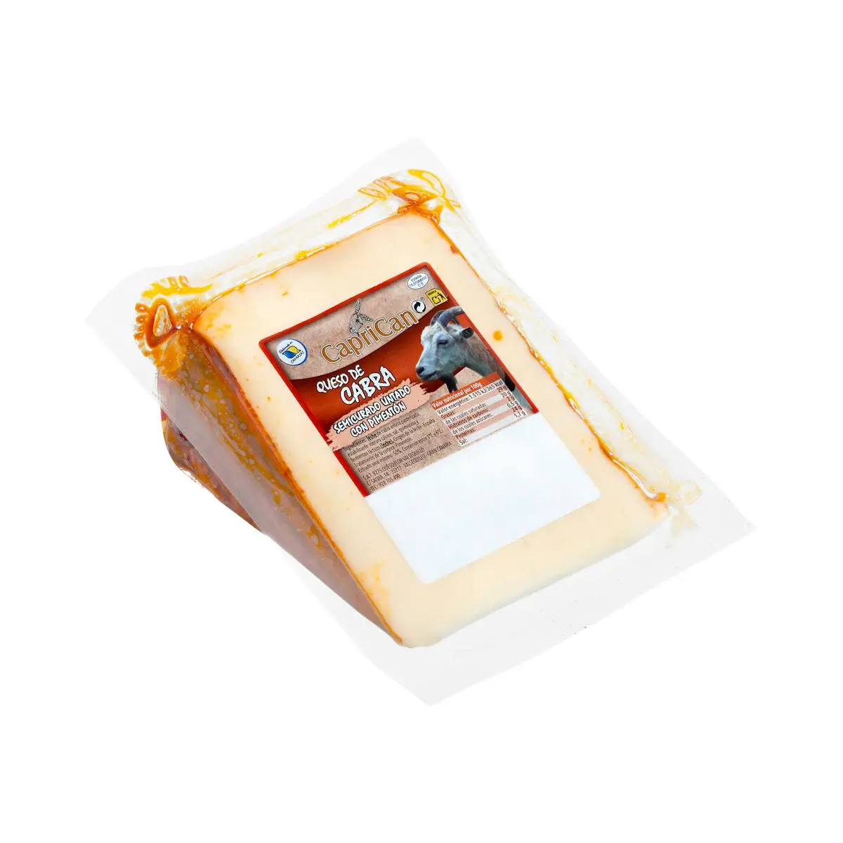 Semicured cheese paprika mix Caprican