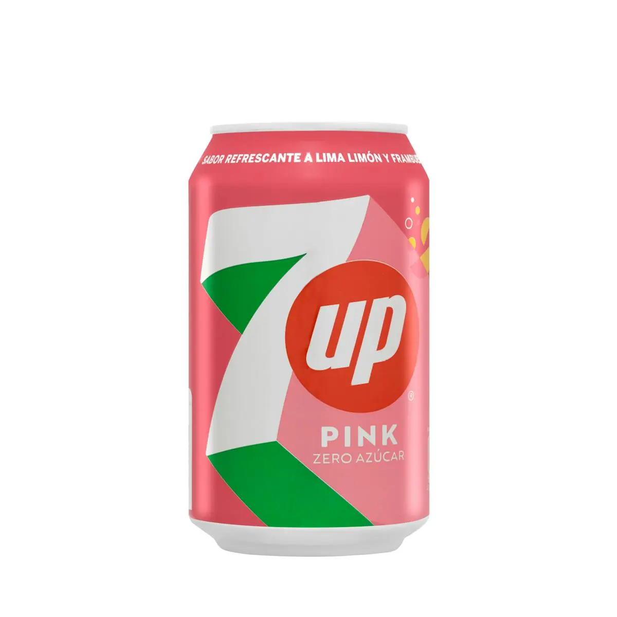 Zero sugar lemon lime and raspberry soft drink 7 Up