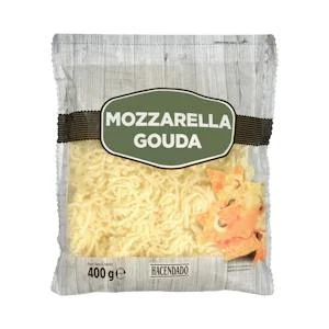 Grated mozzarella and gouda cheese Hacendado