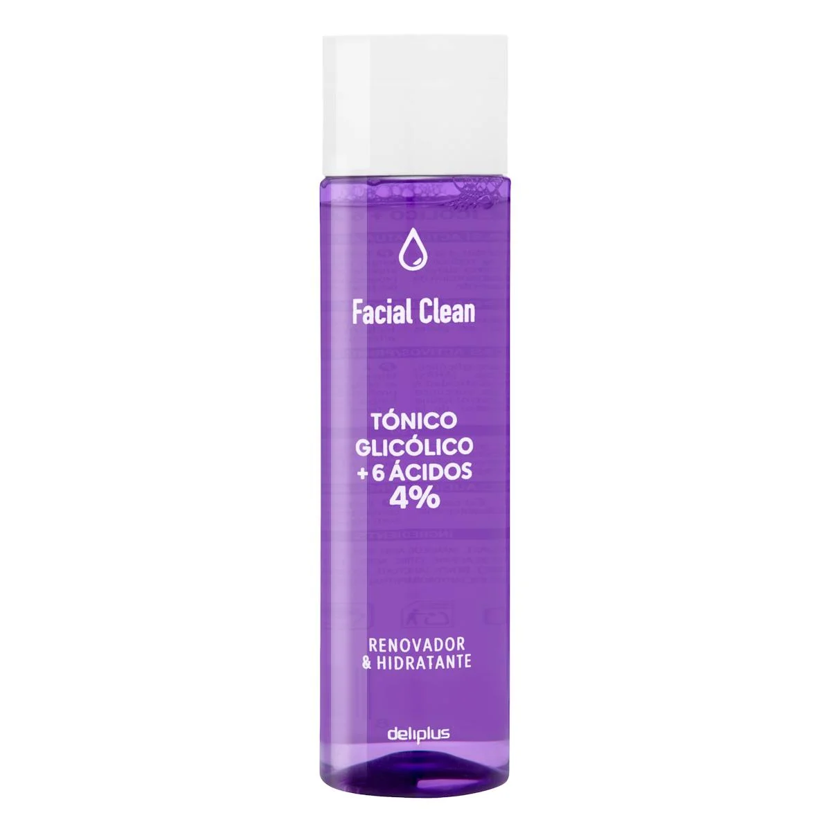 Glycolic + 6 acids 4% facial toner renewing and moisturising Facial Clean