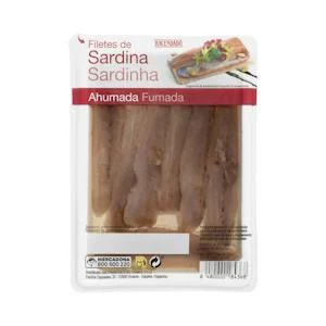 Filets de sardina fumada Hacendado en oli de gira-sol