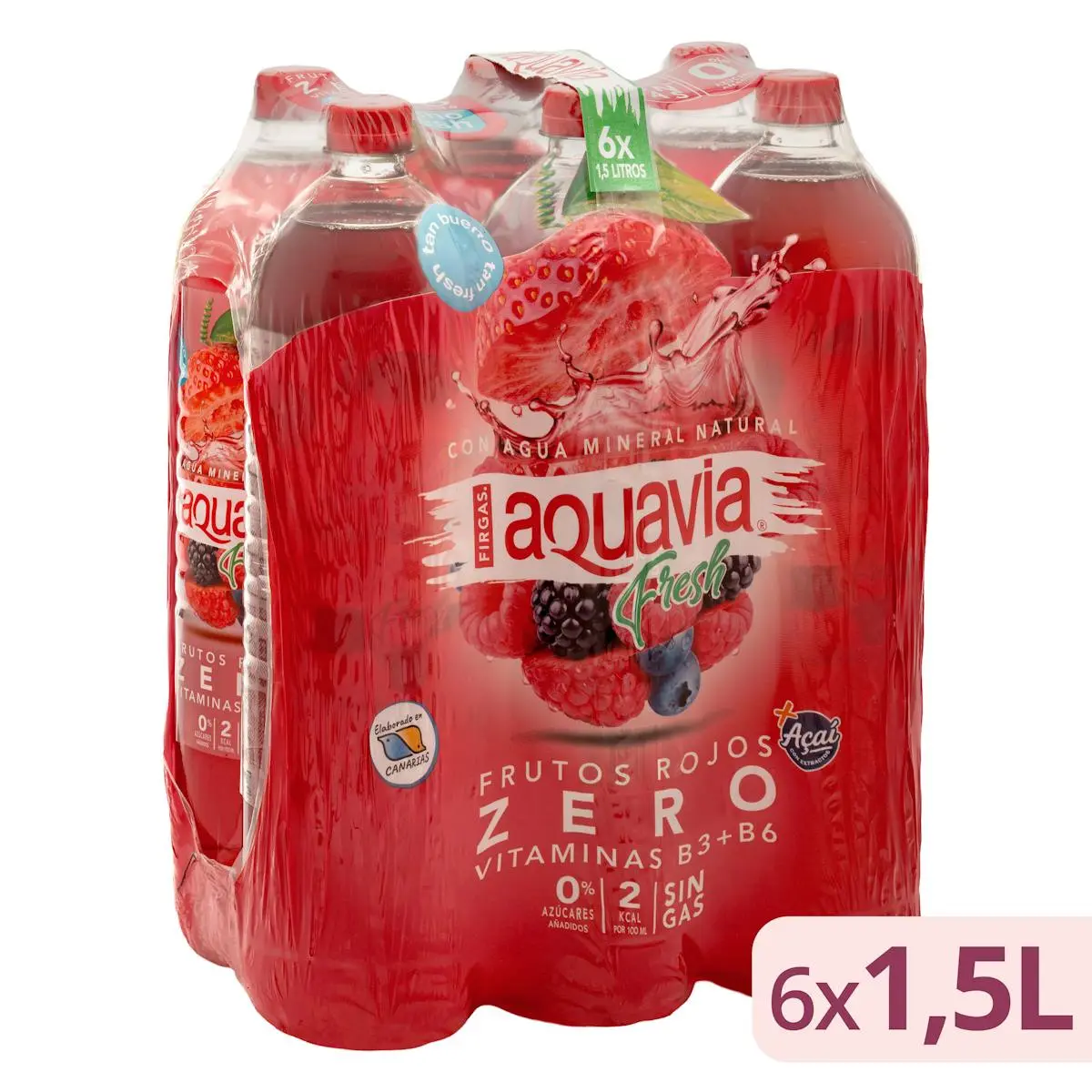 Still water red berries flavour zero Aquavia