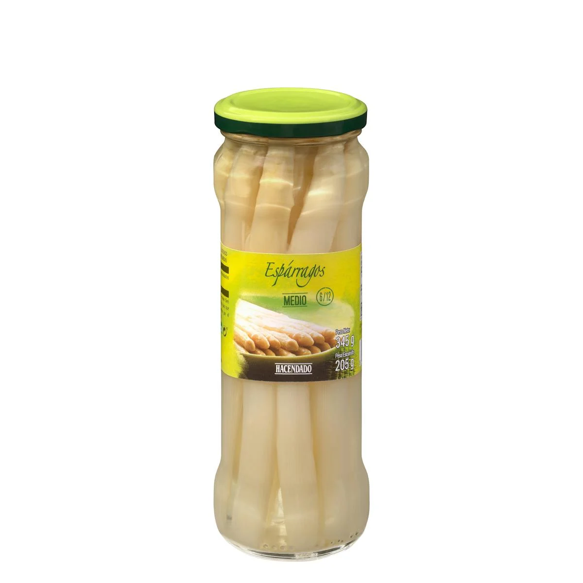 Mitteldicker weißer Spargel Hacendado