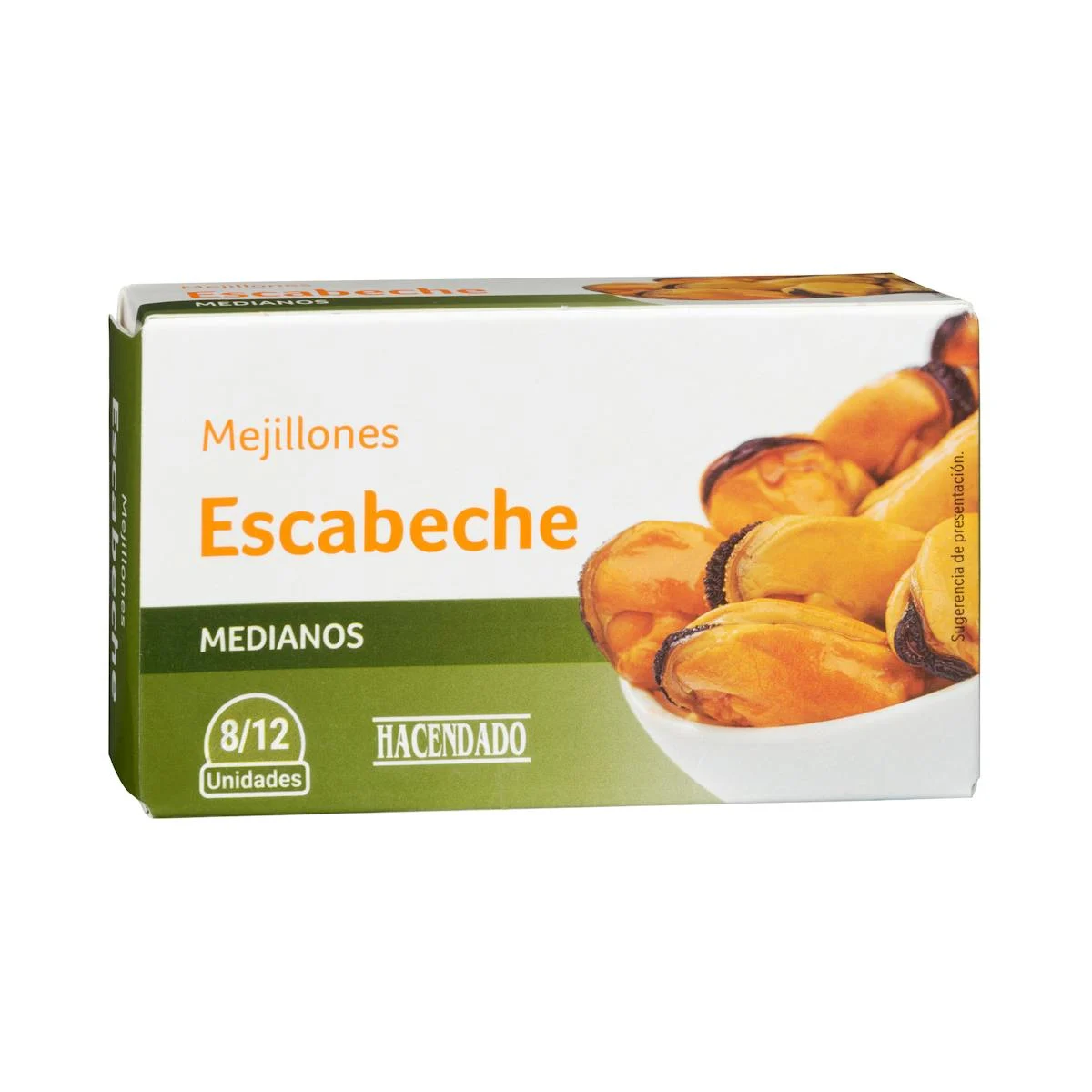 Мидии в маринаде Hacendado, средние