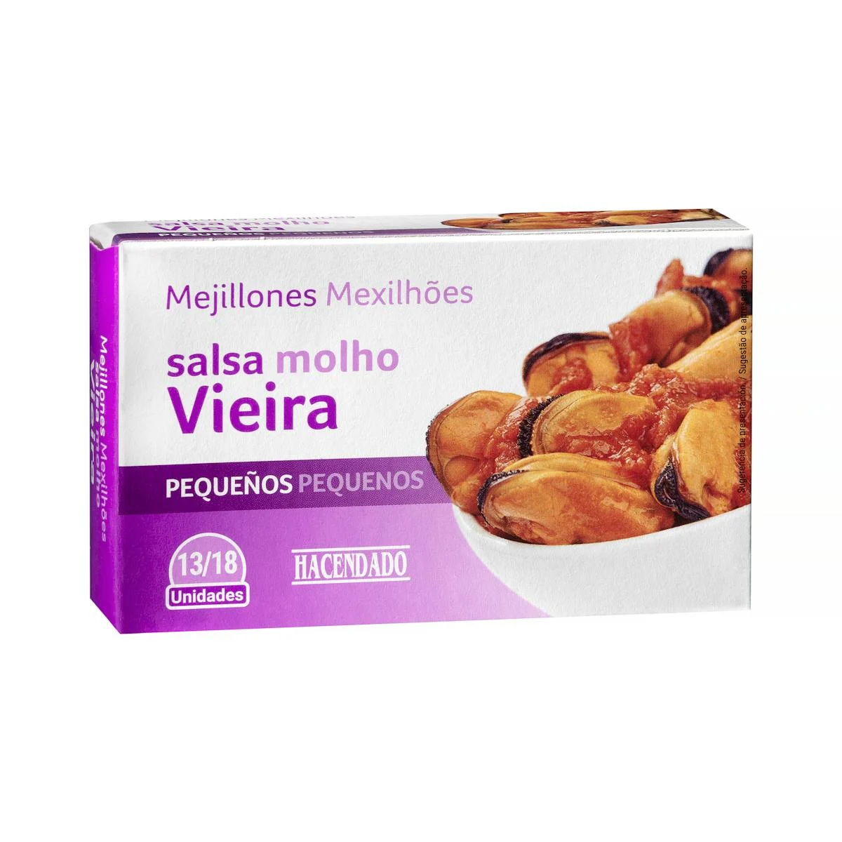 Small mussels in scallop sauce Hacendado