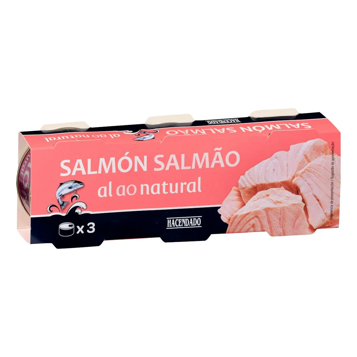 Salmó al natural Hacendado