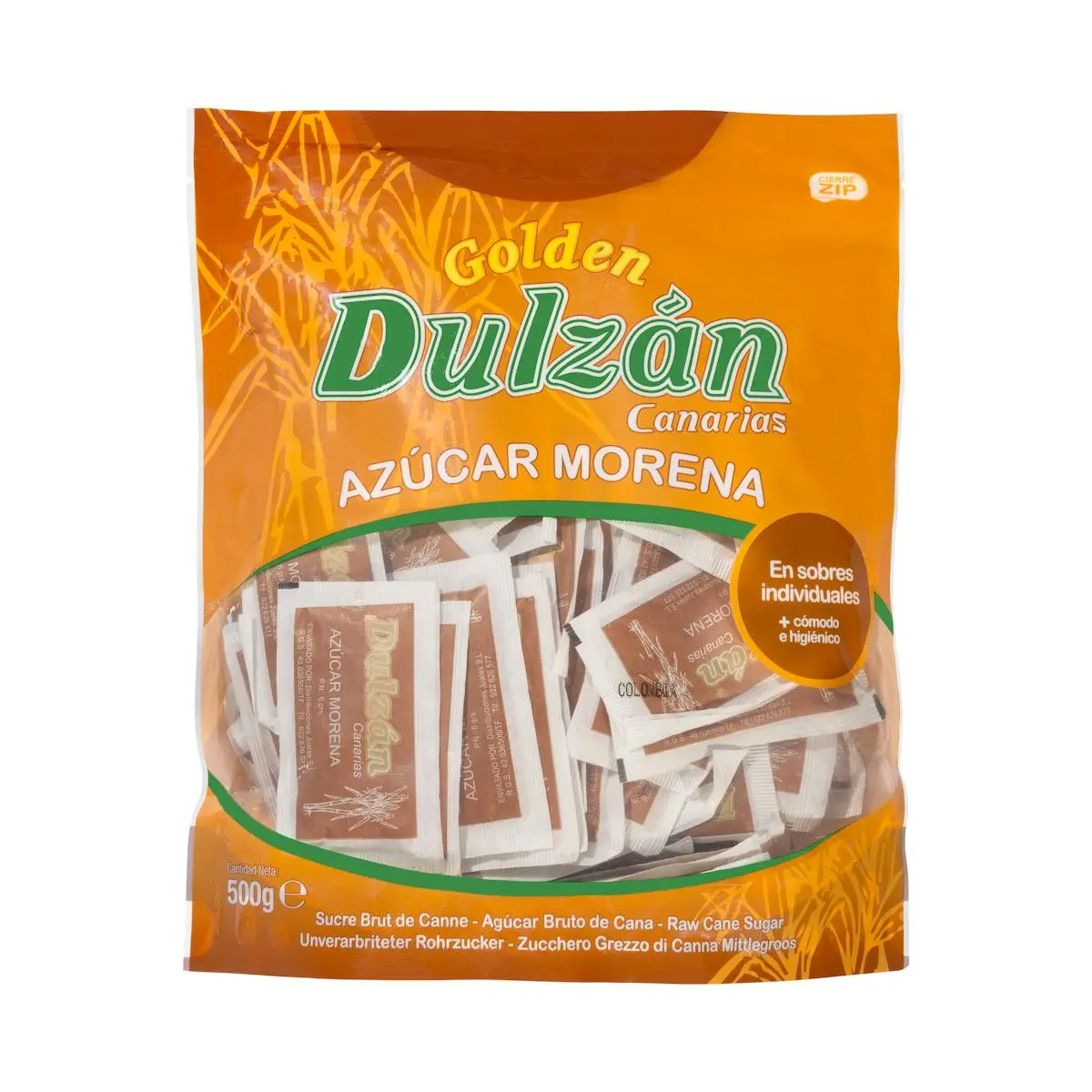Sucre roux Dulzán en sachets
