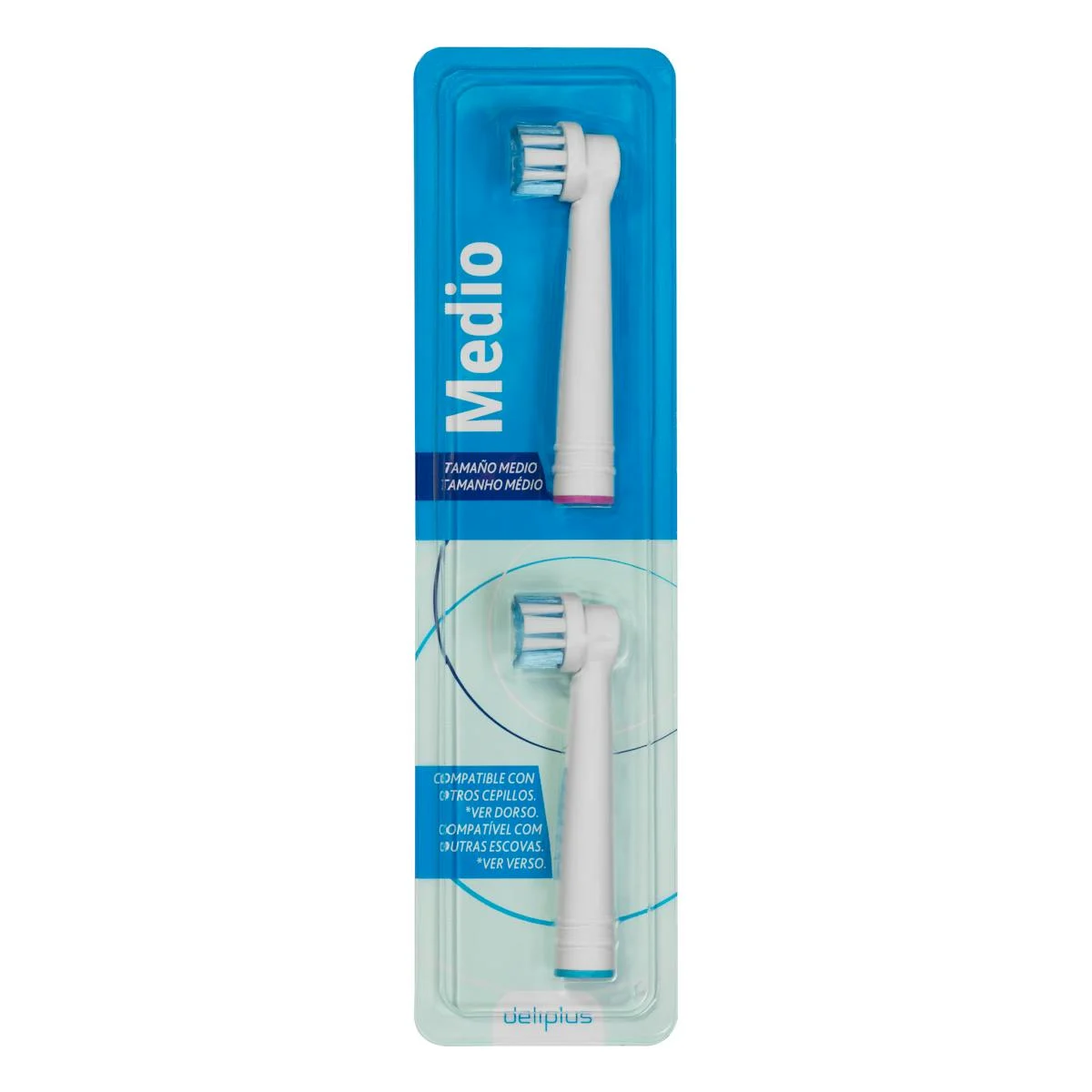 Medium size electric toothbrush refills Deliplus