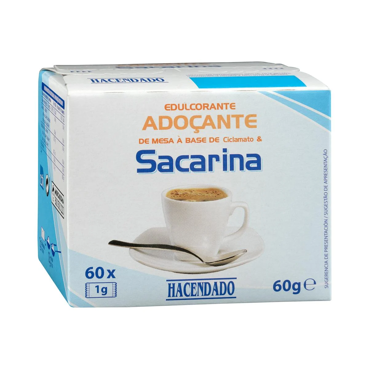 Édulcorant à la saccharine en sachets Hacendado