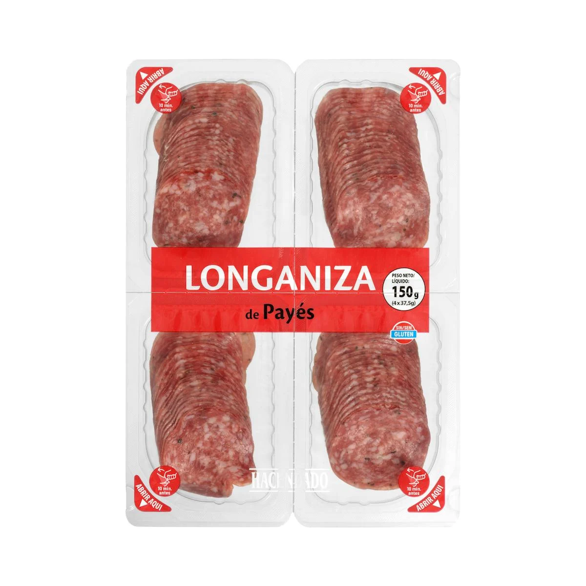 Longaniza de payés extra Hacendado en tranches