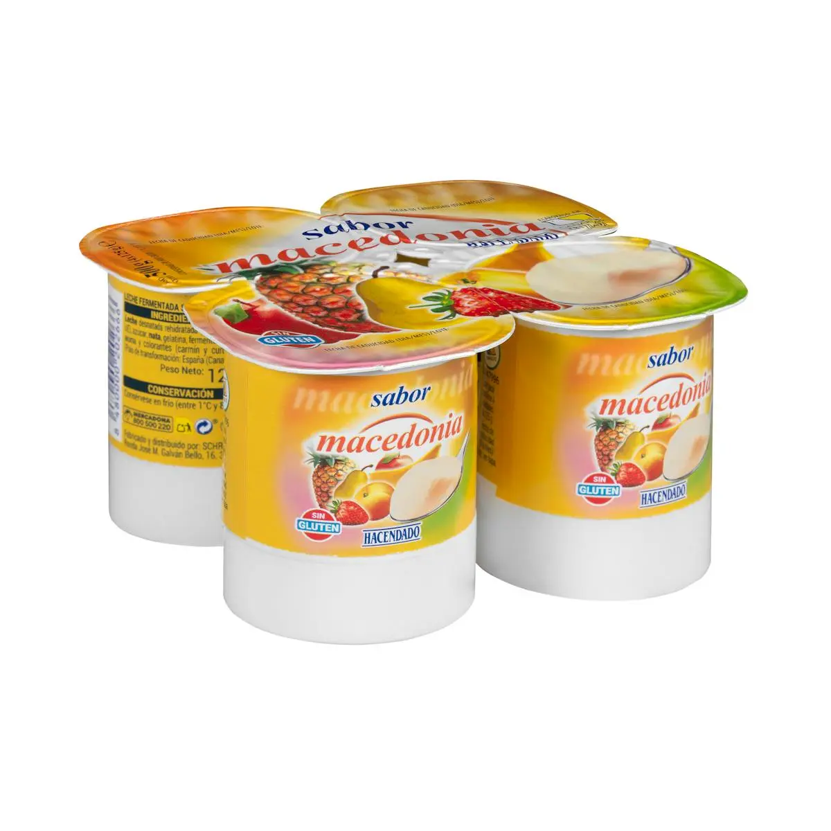 Postre lacti gust macedònia Hacendado