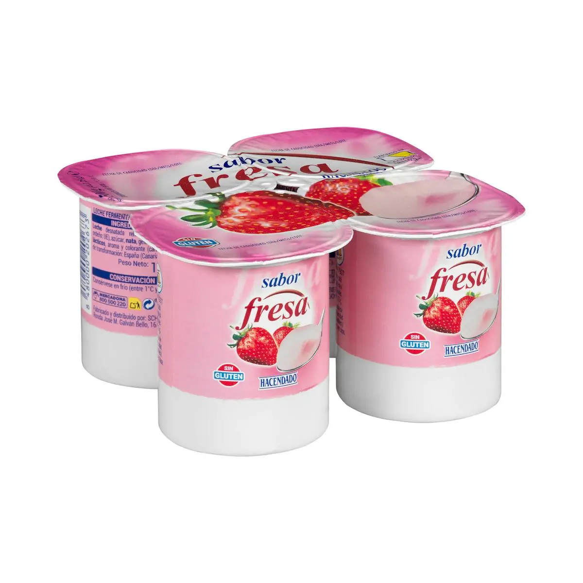 Dessert lacté à la fraise