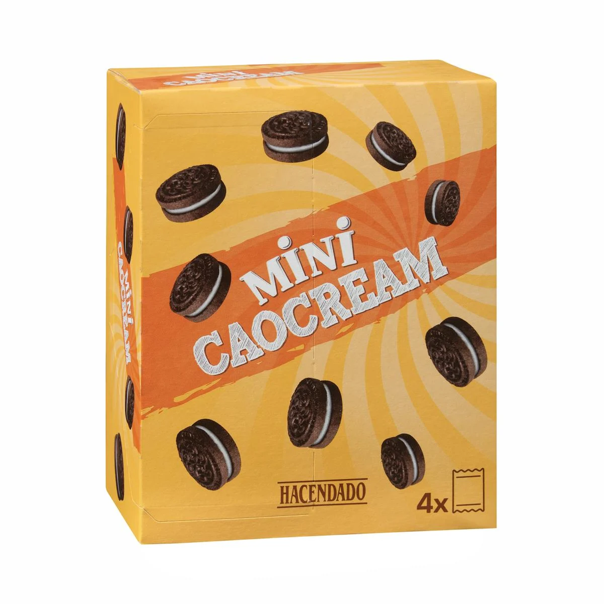 Mini galletas de cacao Caocream Hacendado rellenas de crema