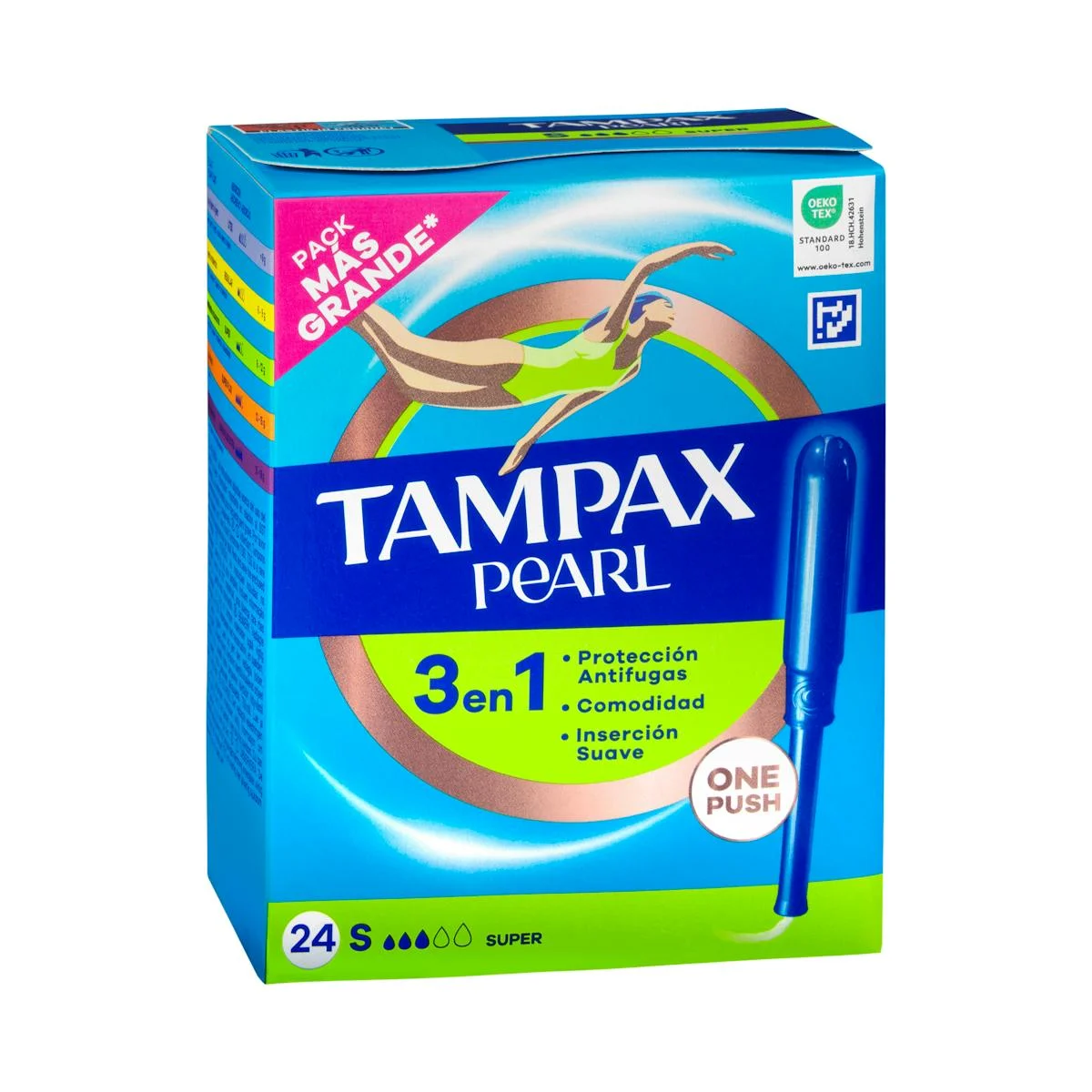 Tampax Pearl Super-Tampons mit Einführhilfe