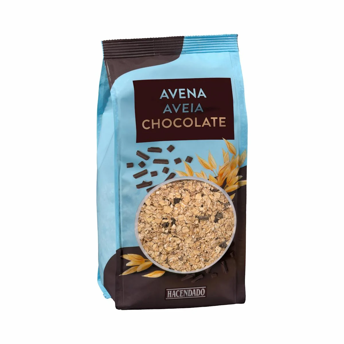 Flocs d'avena integral amb xocolata Hacendado