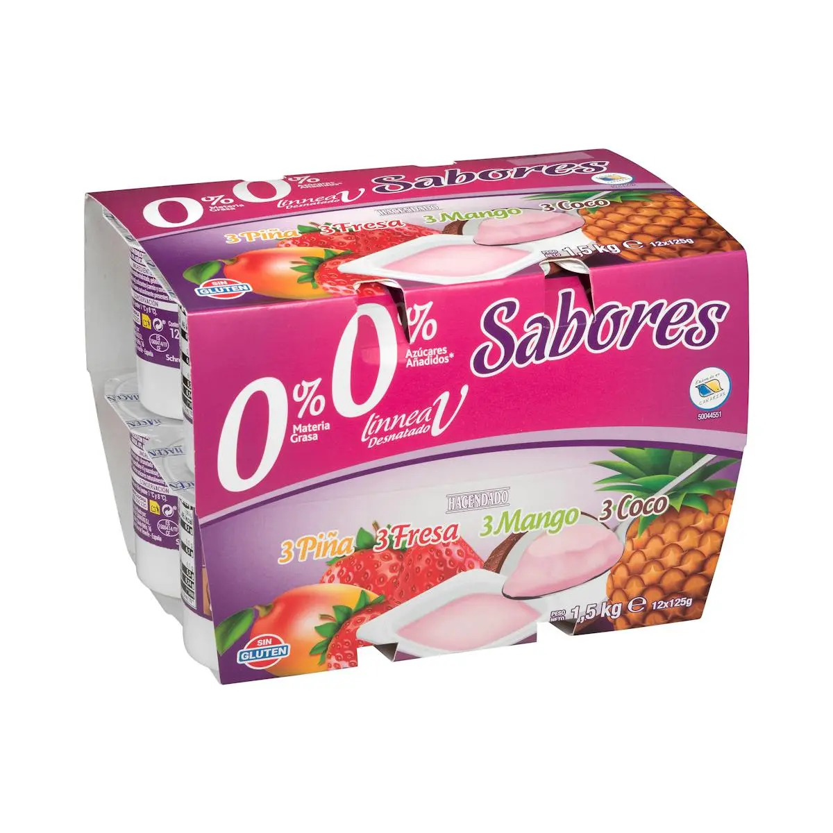 Postres làcties gustos Hacendado 0% M.G 0% sucres afegits