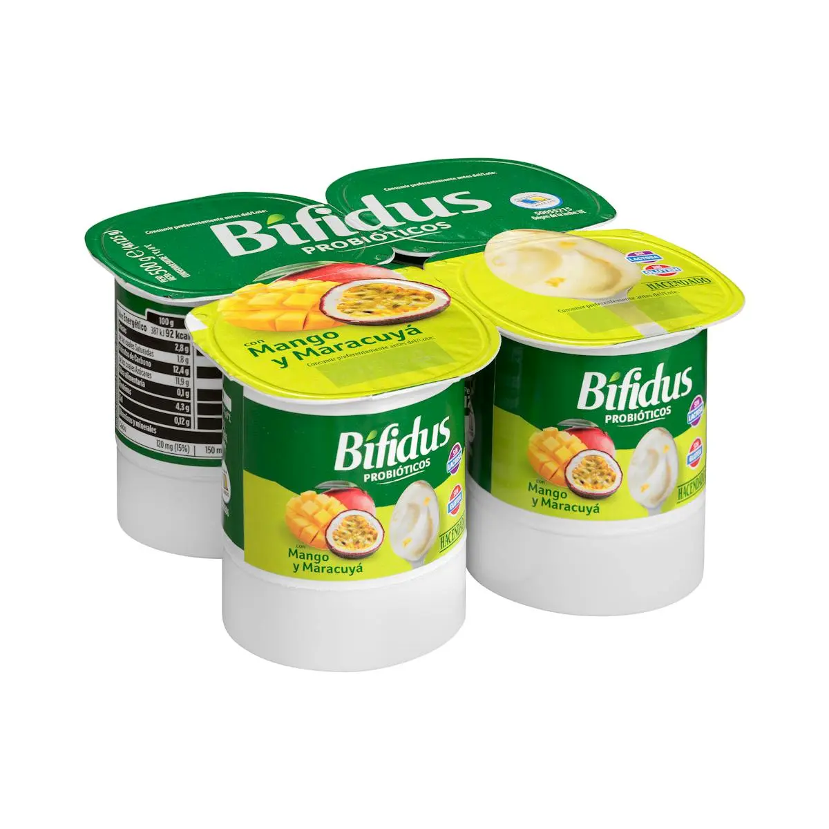 Bífidus con mango y maracuyá probióticos Hacendado