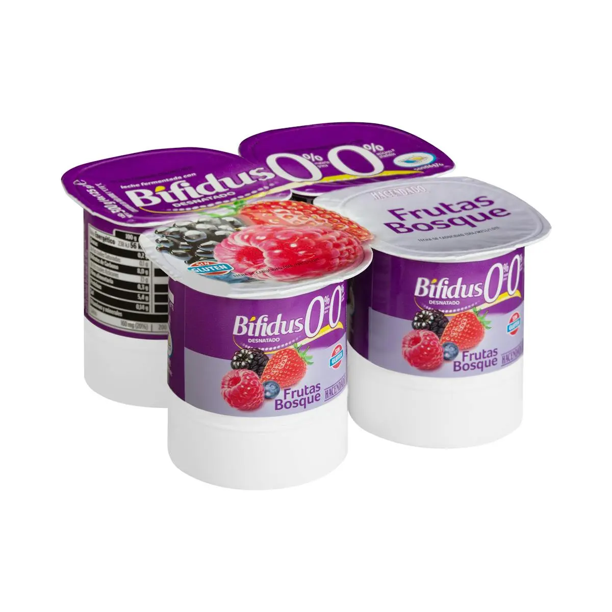 Bifidus with forest fruits 0% fat 0% added sugars Hacendado