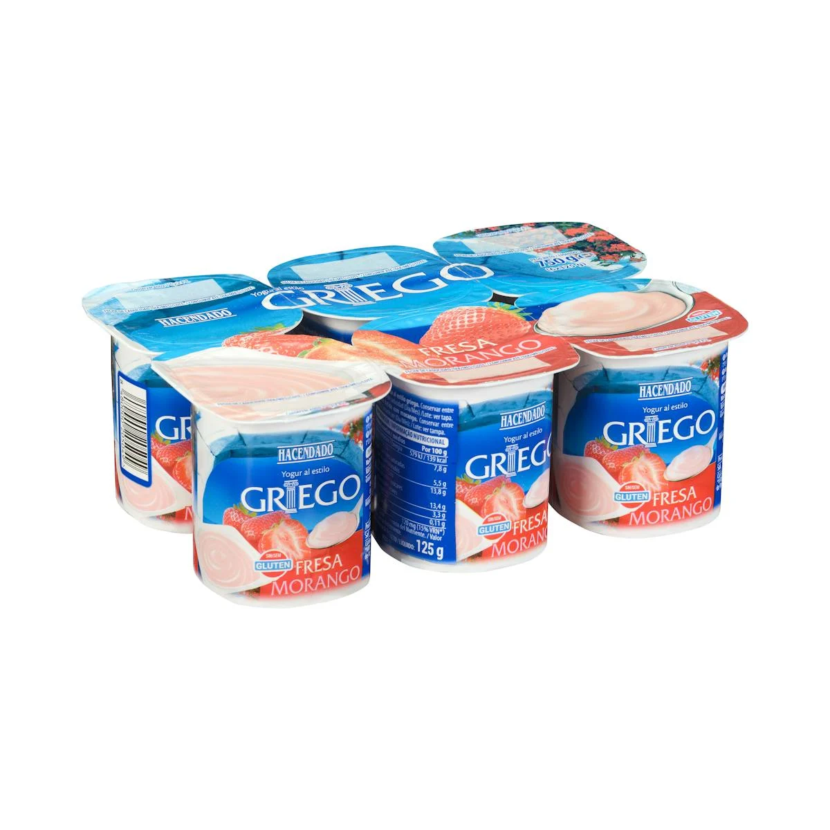 Griechischer Joghurt mit Erdbeergeschmack Hacendado