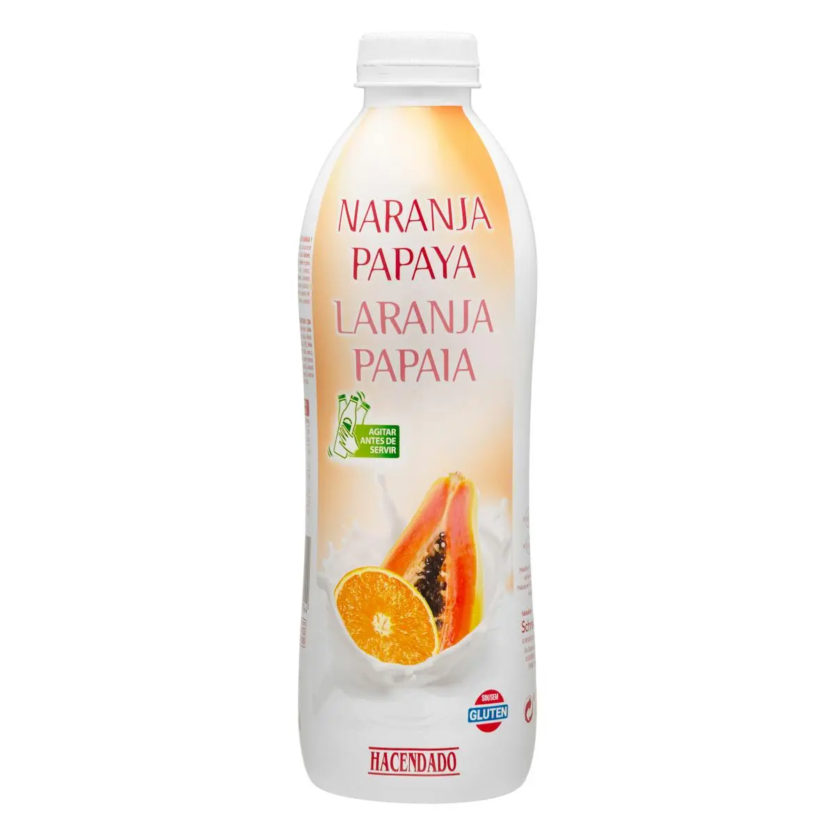 Bebida láctea de naranja y papaya Hacendado