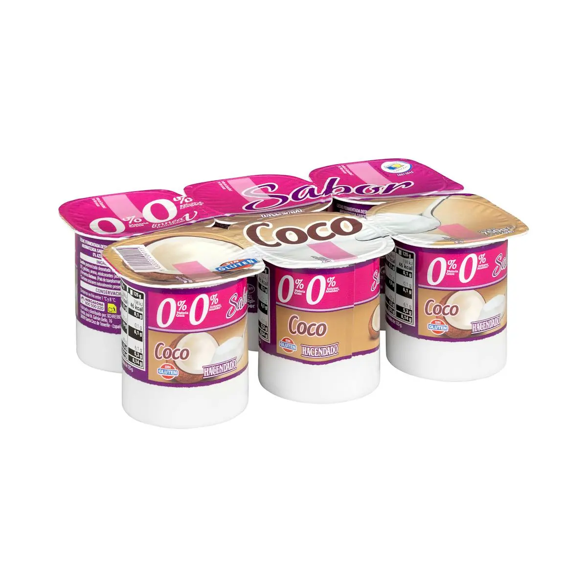 Postre lacti cremós de coco Hacendado 0 % MG 0 % sucres afegits