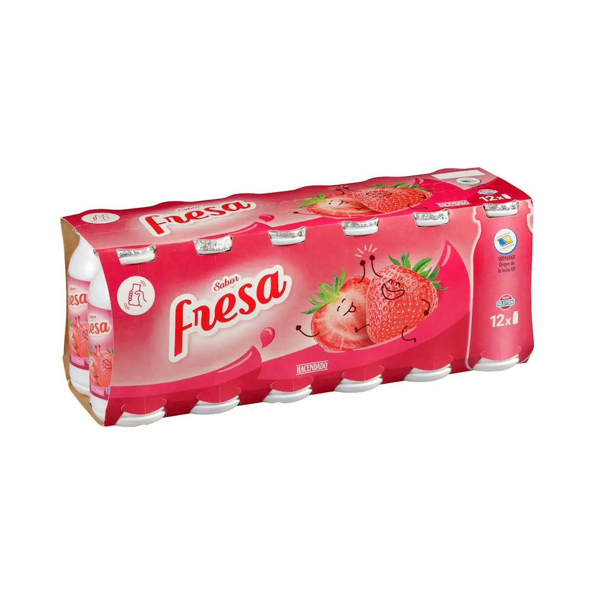 Bebida láctea sabor fresa Hacendado