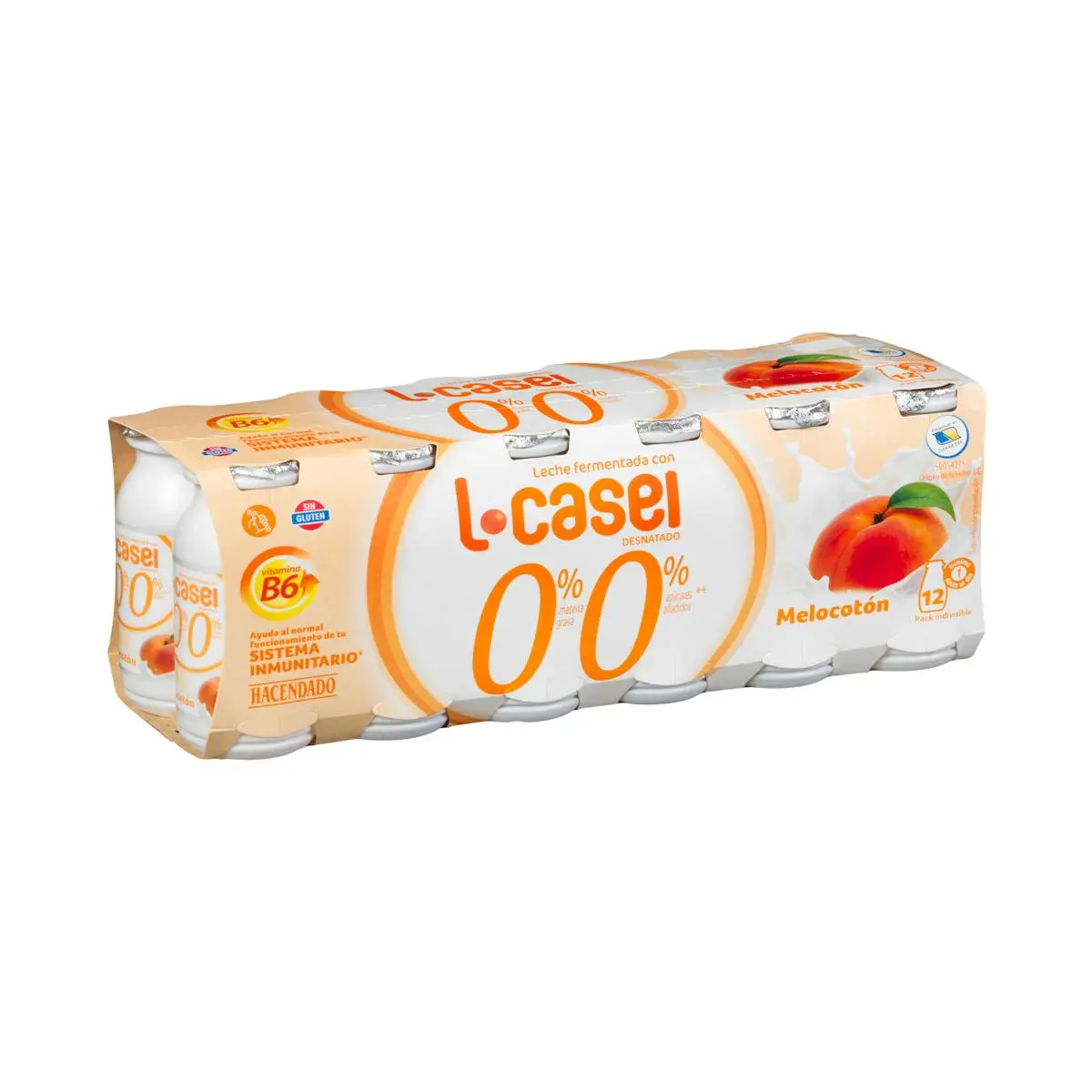 Beguda làctia de préssec L-casei 0% MG 0% sucres afegits