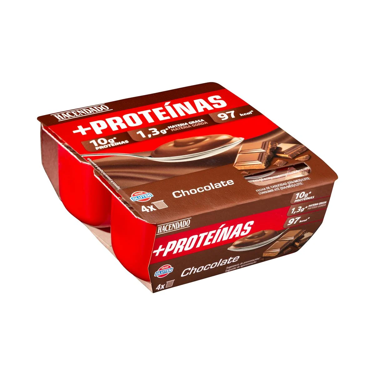 Crème dessert au chocolat +Proteínas 10 g 1,3 g MG