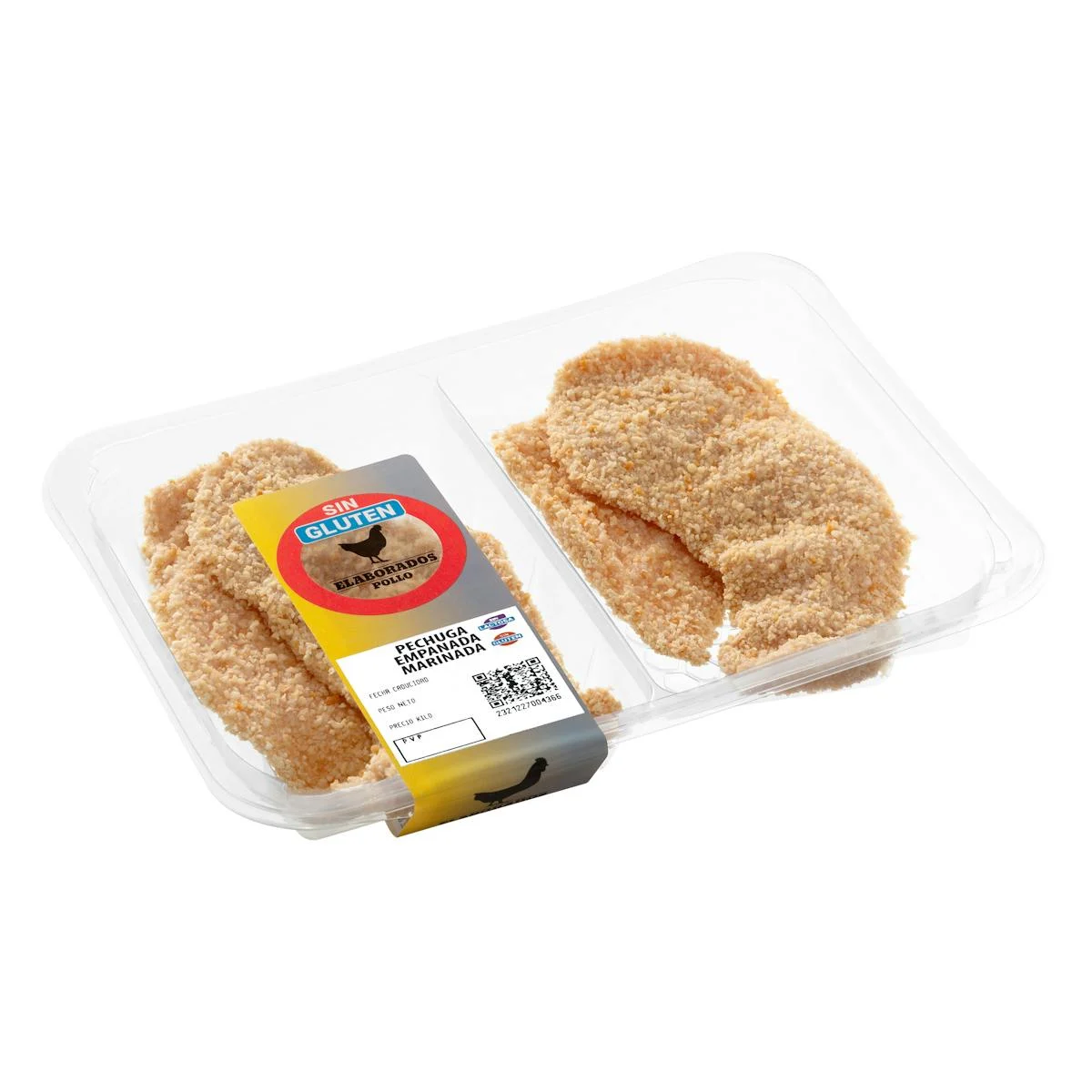 Gluten-free breaded marinated chicken breasts fillets