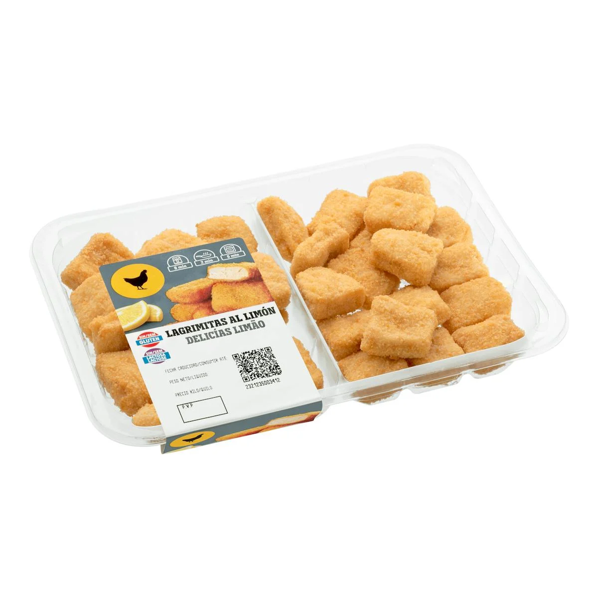 Gluten-free breaded lemon chicken tears