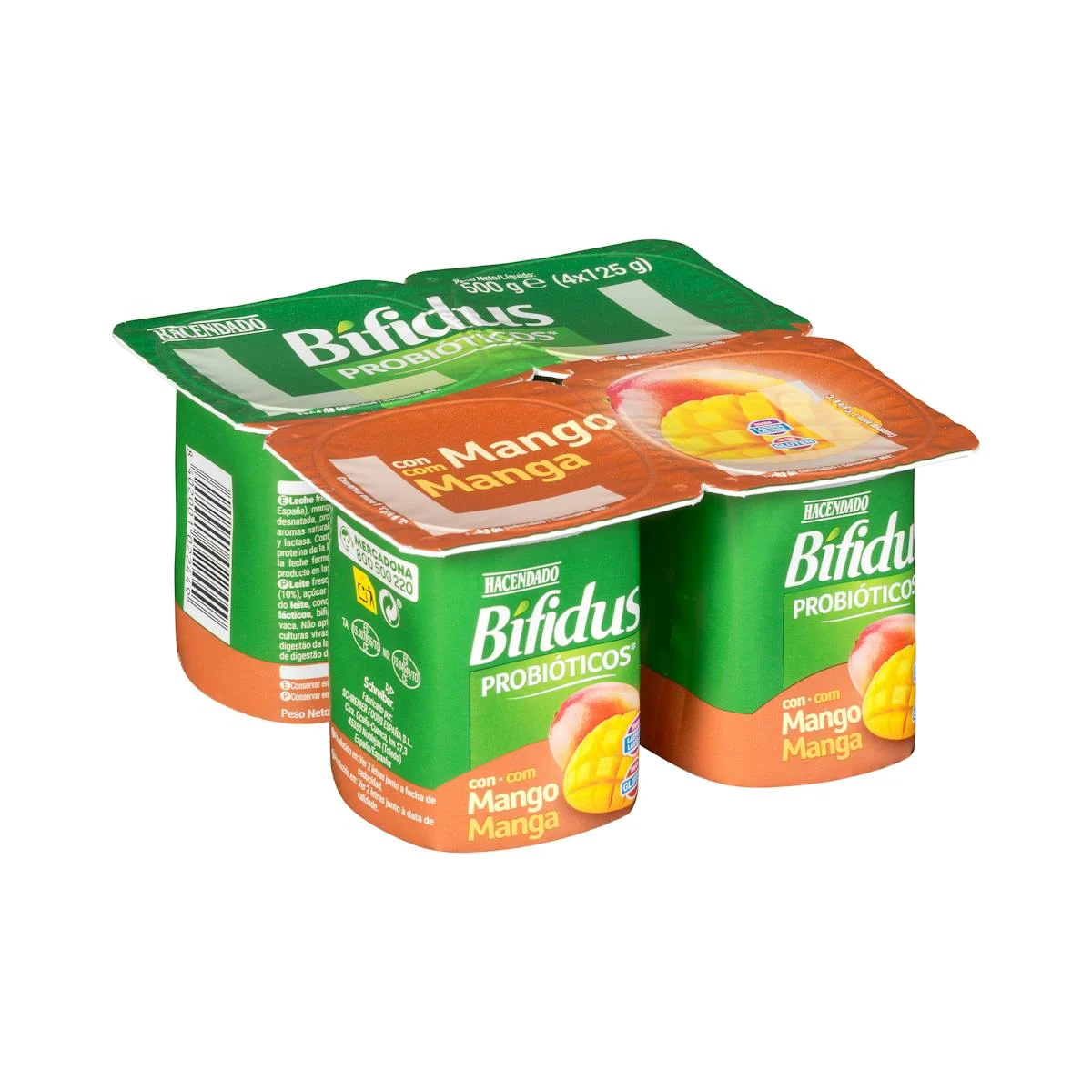 Bifidus mit Mango, Probiotika Hacendado