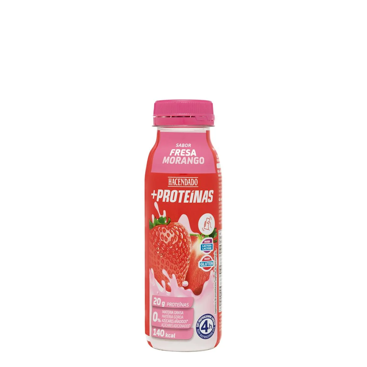 Beguda làctia gust maduixa +Proteínas 20 g 0% MG
