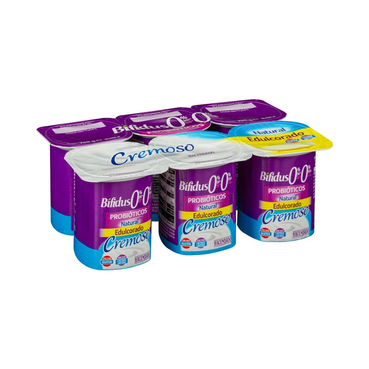 Bífidus natural cremós edulcorat probiotics Hacendado 0% MG 0% sucres afegits